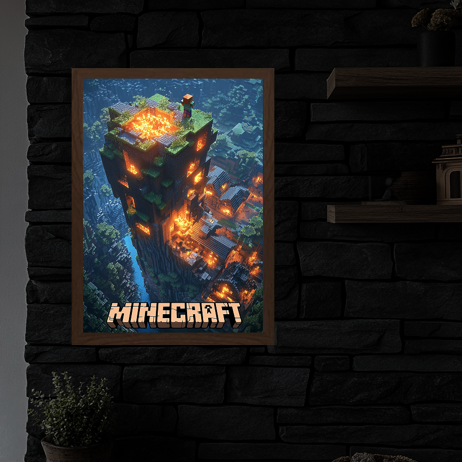 Minecraft Lava Cliff